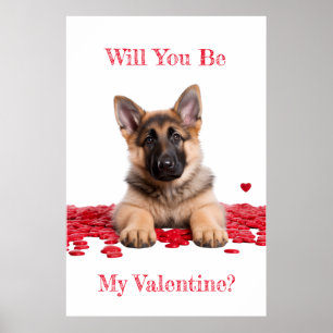 Poster Você Será Meu German shepherd De Namorados