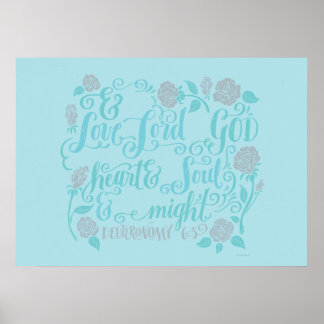 Poster Você Shalt ama o Senhor Vossa Deus