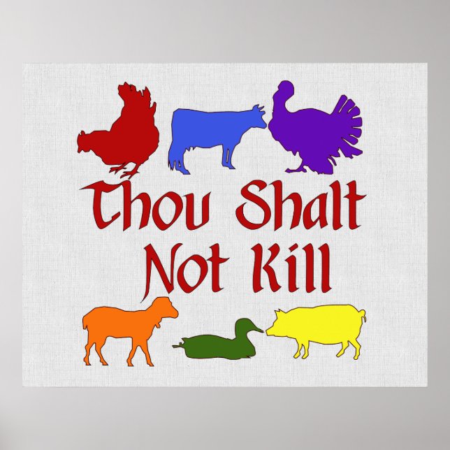 Poster Você Shalt Não Matar (Frente)