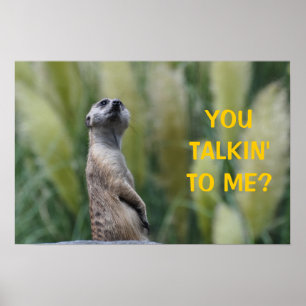 Pôster VOCÊ TALKIN A MIM? - poster/impressão