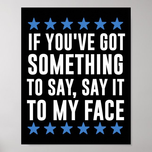 Poster Você Tem Algo a Dizer Kamala Harris (Frente)