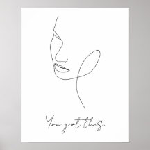 Você Tem Este Texto Personalizado De Arte De Linha