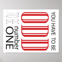 Você tem que ser estranho para ser o número um