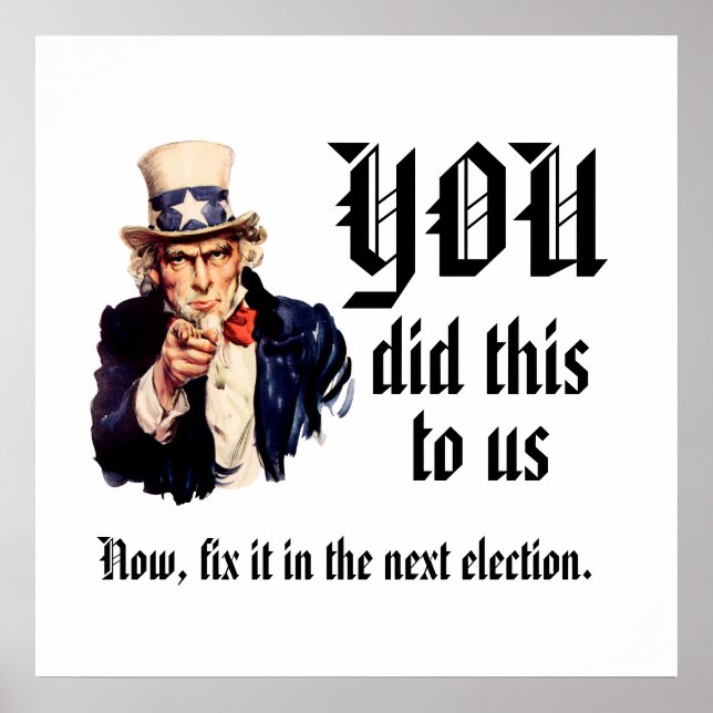 Poster VOCÊS Fizeram Isso Conosco (Frente)