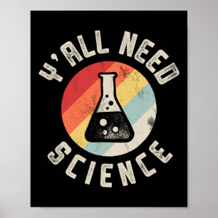 Poster Vocês Precisam de Ciência Química Biologia Física