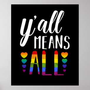 Poster Vocês todos significam a Parada do Orgulho LGBT Ga
