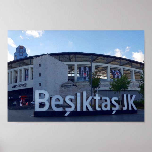 Poster Vodafone Arena, estádio de casa para Besiktas (Frente)