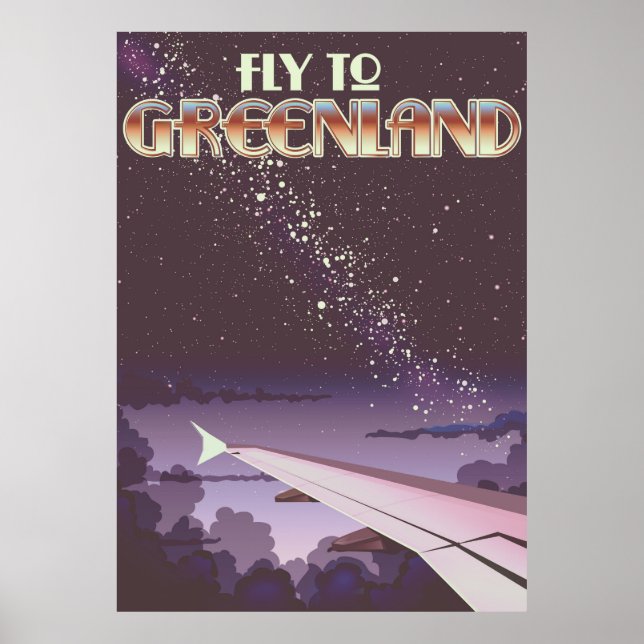 Poster Voe Para a Gronelândia (Frente)