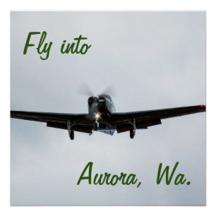 Pôster Voe para Aurora, Washington
