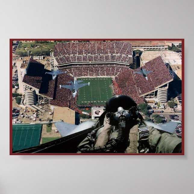 Pôster Voe sobre Kyle Field (Frente)