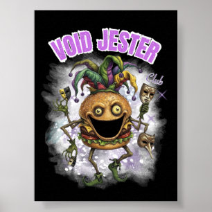 Poster Void Jester Club - amigo Burger escuro