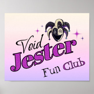 Poster Void Jester Club – Bufa do Caos Sorridente