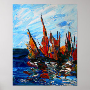 Pôster Voiliers au port a bainet 2009