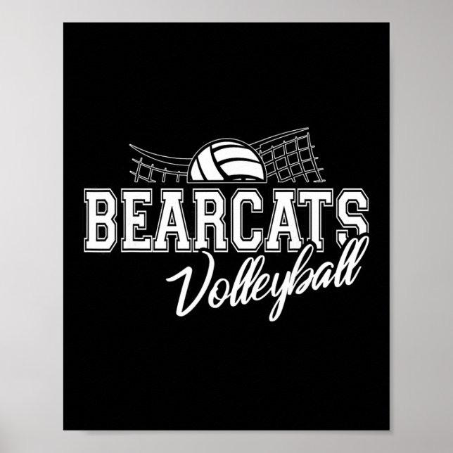 Poster Volei Bearcats Espírito de Volta às Aulas  (Frente)