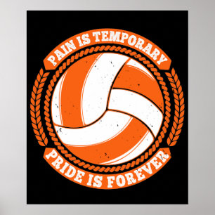 Poster Volei - Dor Temporária Orgulho Para Sempre