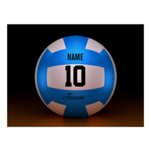 Pôster Voleibol Azul