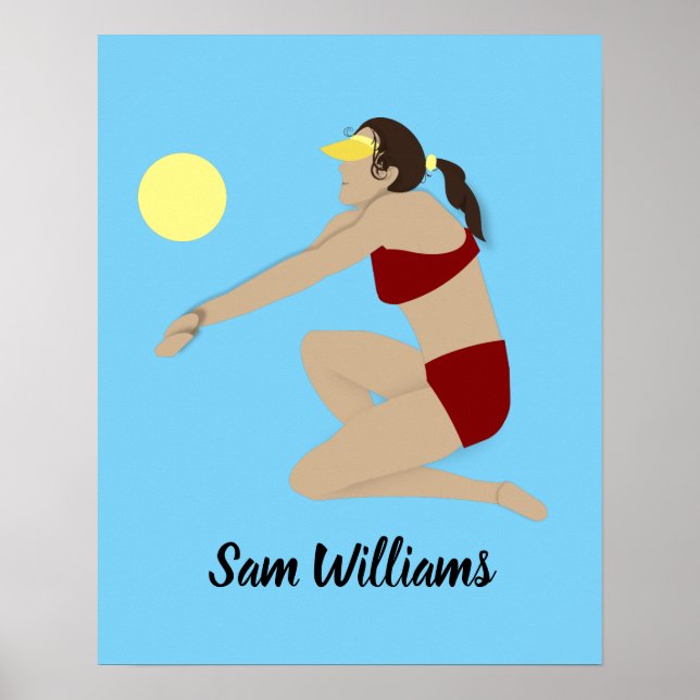 Poster Voleibol de praia (Frente)