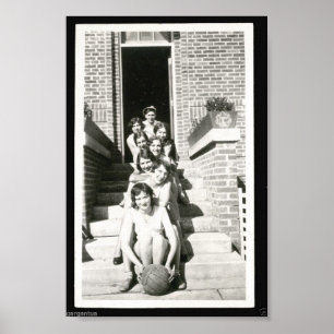 Pôster Voleibol do vintage