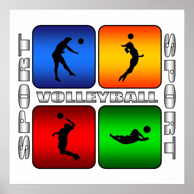 Pôster Voleibol espetacular (Frente)