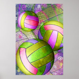 Pôster Voleibol feminino grávida