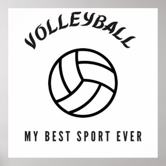 Poster Voleibol meu melhor esporte de sempre