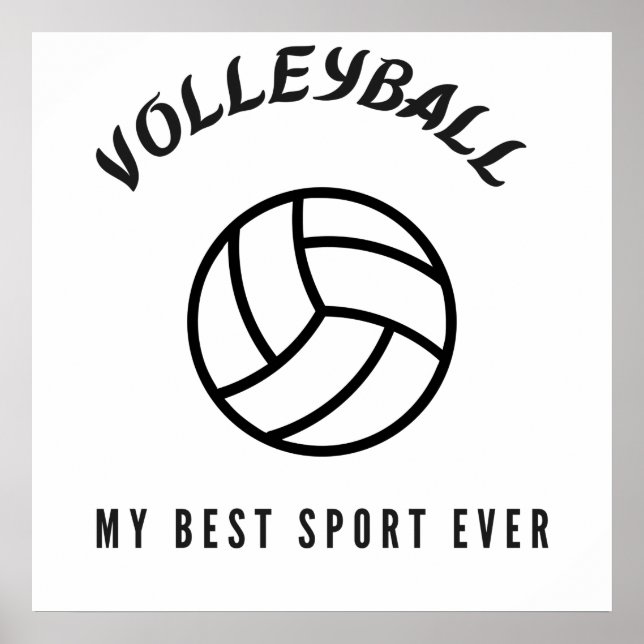 Poster Voleibol meu melhor esporte de sempre (Frente)