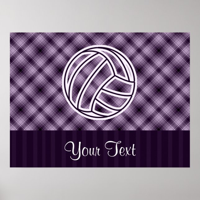 Poster Voleibol Roxo (Frente)