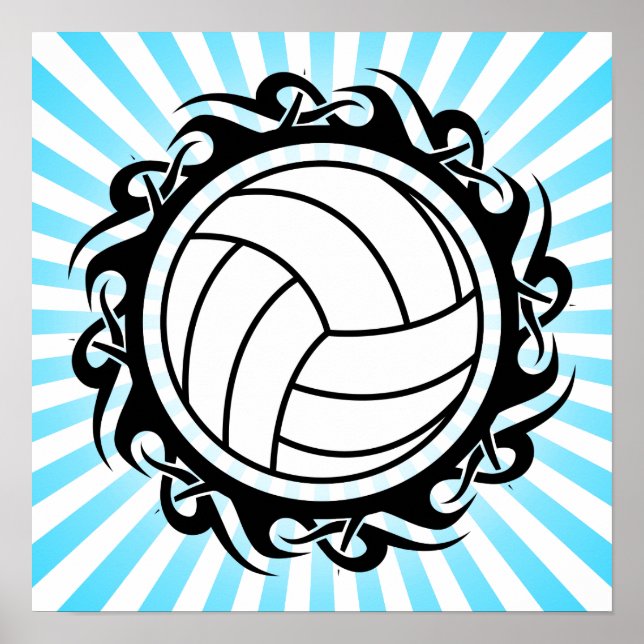Poster voleibol tribal (Frente)