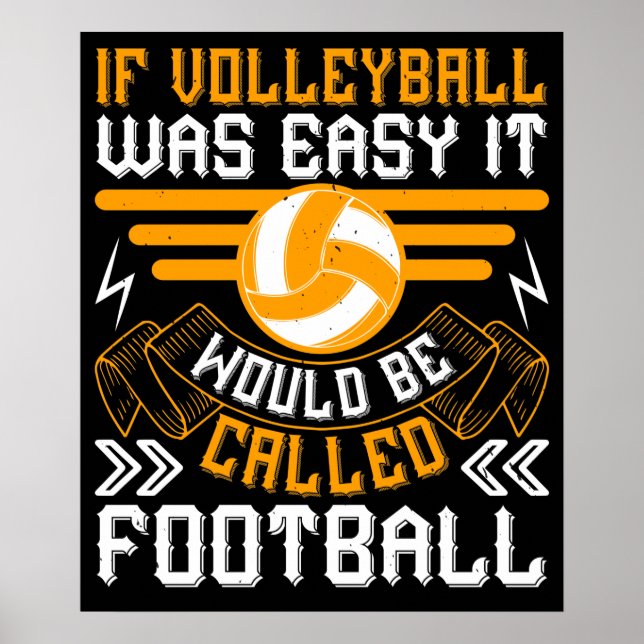 Poster Volleyball - A Good Setter Like A Waiter (Frente)