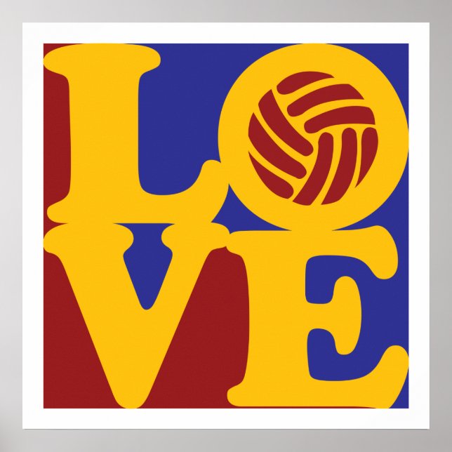 Poster Volleyball Love (Frente)