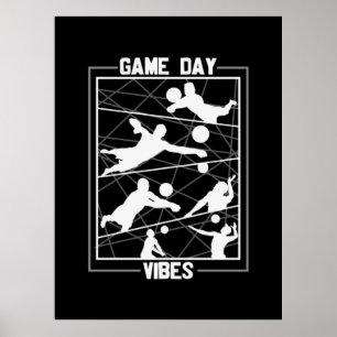 Poster Volleyball Player   Game Day Vibes