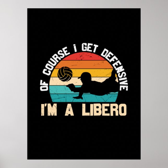 Poster Volleyball Player | I Am A Libero (Frente)