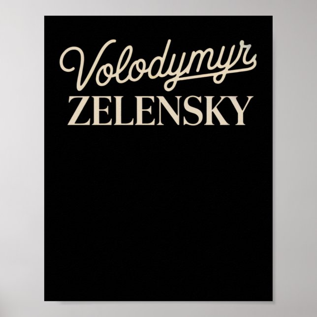 Poster Volodymyr Zelensky  (Frente)