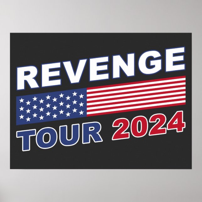 Poster Volta ao Revenge 2024: Inspiração Política Pró-Tru (Frente)
