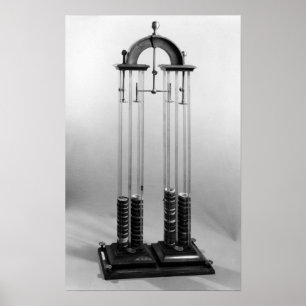 Poster Voltaic pile  made for Jacques Alexandre Charles