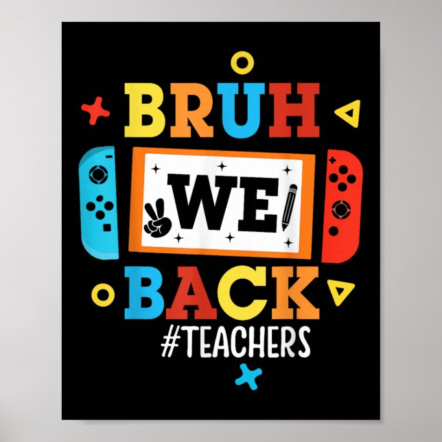Poster Voltamos Professores De Volta às Aulas Video Game  (Frente)