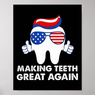 Poster Voltando os Dentes a Ser Grandiosos Dentes Engraça