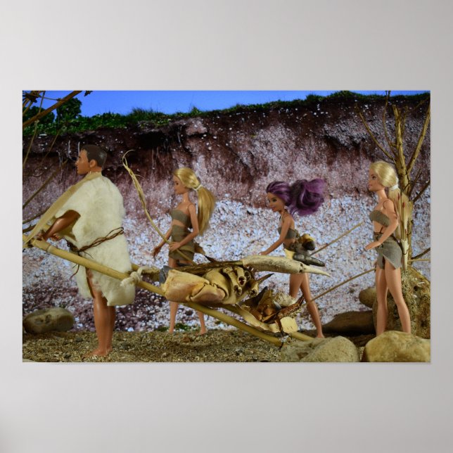 Poster Voltando para casa após a caça. (Frente)