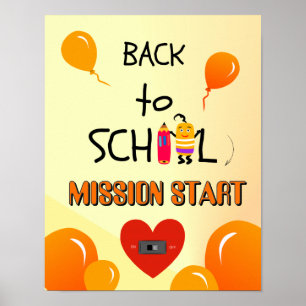 Poster Voltar à Escola Crianças