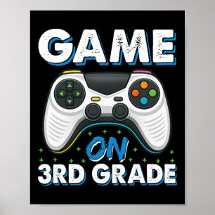 Poster Voltar à Escola Jogo Ativado 3ª Série Gamer Engraç