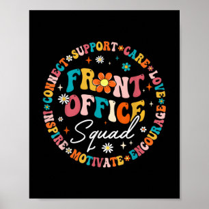 Poster Voltar à Escola Professor Frente Escritório Esquad