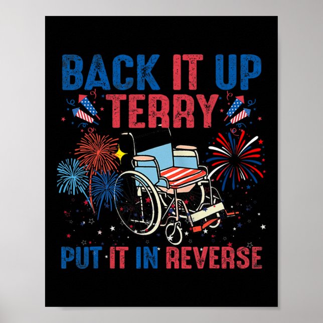 Poster Volte Terry Coloque Em Ré Bandeira de Fogos de Art (Frente)