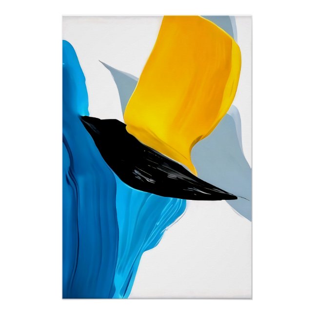 Pôster Voo Abstrato (Frente)