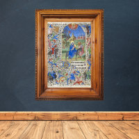 Voo da Santa Família para o Manuscrito Medieval no