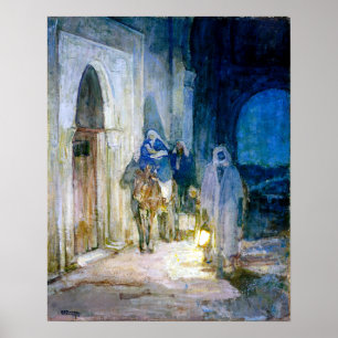Poster Vôo do curtidor de Henry Ossawa em Egipto
