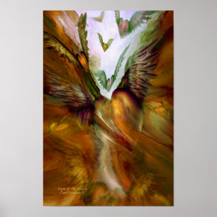 Pôster Vôo do poster/impressão da arte do coração 2