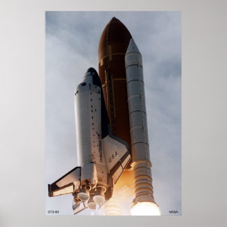 Poster Voo do Shuttle Espacial - STS-80