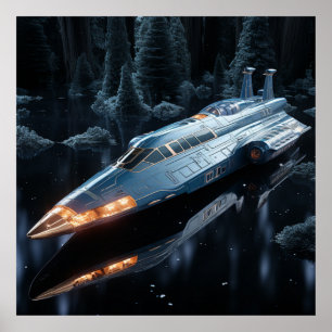 Poster Voo Laranja Extraterrestre, Embarcação