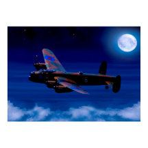Voo Noturno de Bomber de Lancaster