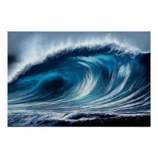 Pôster Vórtice Azul